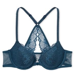 Victoria's Secret Sexy Tee Lightly Lined Demi Bra Size 40 DD Midnight Sea